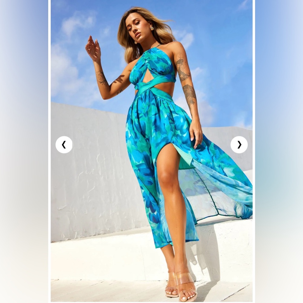 Sage + Paige  Havana Bloom Maxi Dress, Blue Multi
